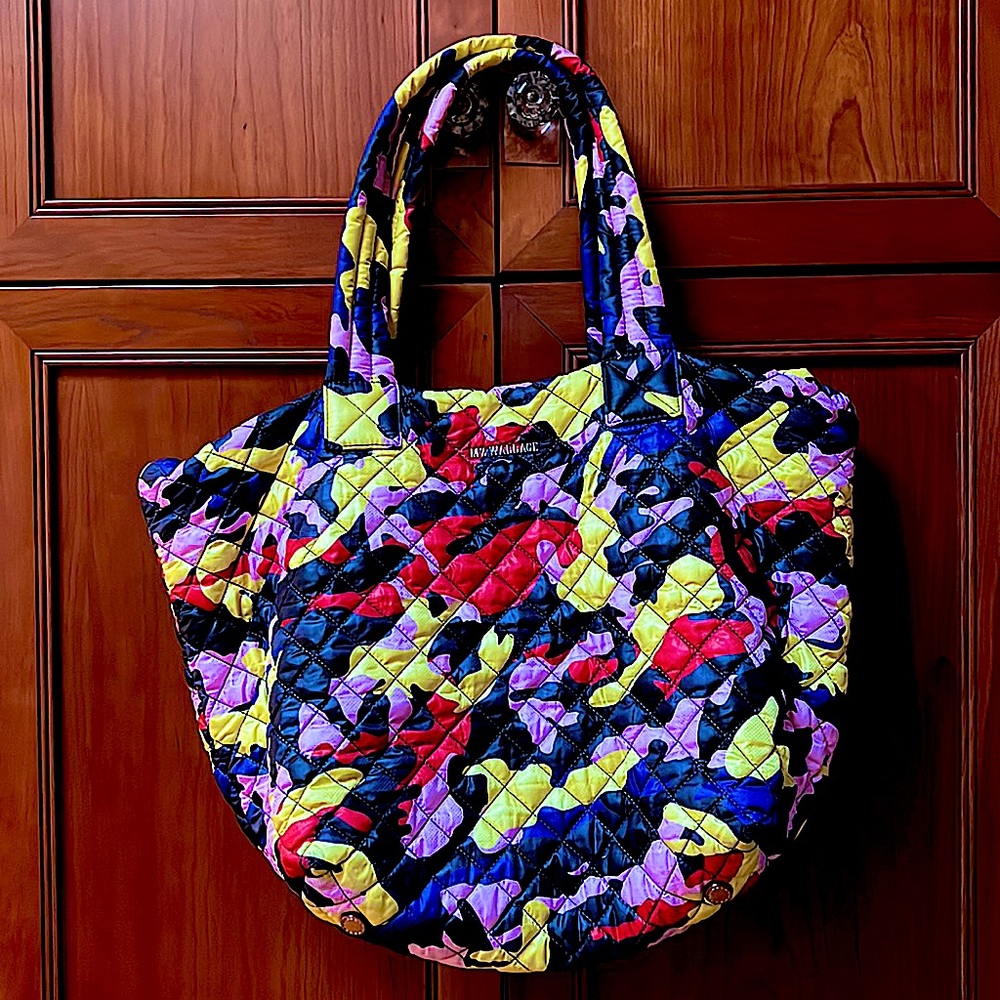 Multi colors camo MZ Wallace metro tote medium